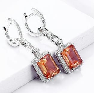 Sterling Silver Pendant Earrings 925 Women's Business Jewelry