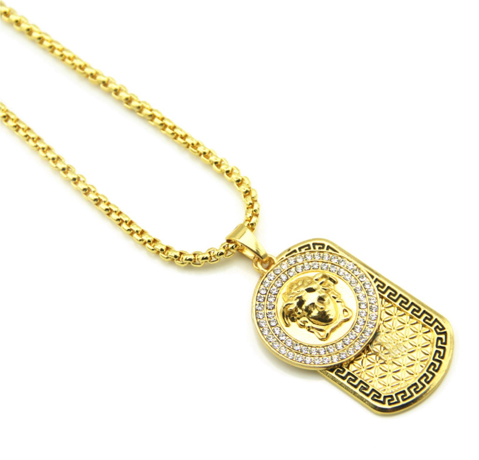 Hip Hop Army Card Necklace Pendant Fashion Jewelry