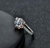 Solid Lab Grown Diamond D Color Moissanite Engagement Ring