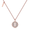 Alphabetic series I Lovely Rose Gold Necklace