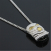 Hip Hop Counter Strike Headgear Silver Necklace