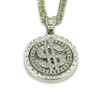 Hip Hop Rotating Dollar Necklace Pendant