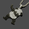 Hip Hop Cute Rock Panda Necklace Pendant