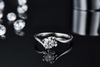 Simple And Fashionable Moissanite Six Claw Commemorative Wedding Ring