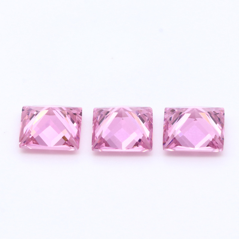 Factory Wholesale 3EX D Color VVS Princess Cut Cubic Zirconia