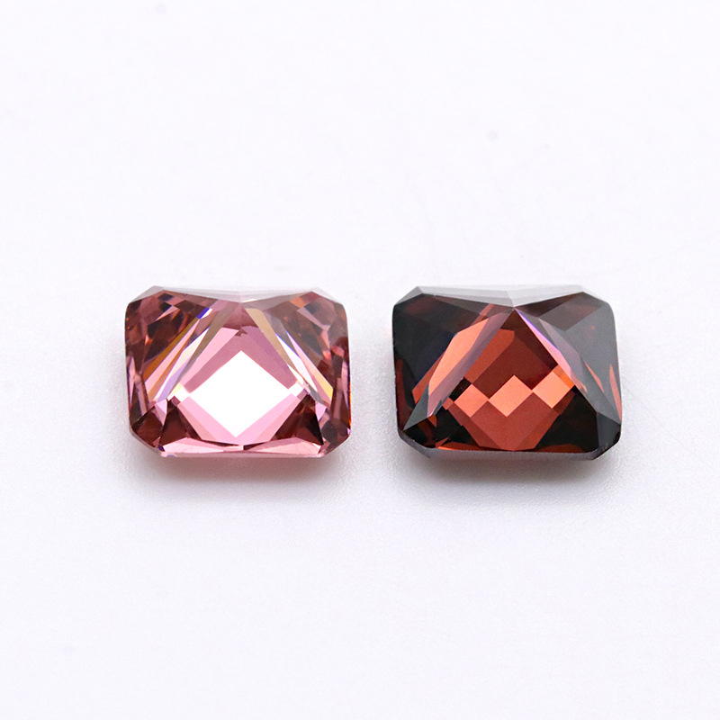 Factory Wholesale 3A Carmine Cushion Shaped Cubic Zirconia