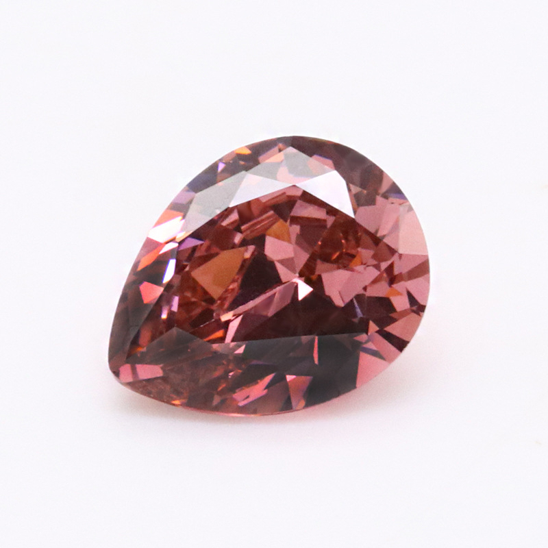 Wholesale 3A Rouge Pear Shaped VVS Cubic Zirconia