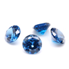 3EX 3A Blue Round Cut Cubic Zirconia