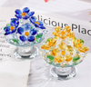 Creative Crystal Flowerpots, Crystal Ornaments, Elegant And Beautiful, Home Living Room, Study, Porch Decoration