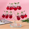 Crystal Apple Tree Red Lantern Apple White Crystal Cherry Tree Living Room Decorations Gift Box Glass Tree