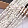 Imitation Natural Freshwater Pearl 3mm Synthetic Rice Grain Pearl Loose Pearl DIY Jewelry Semi-finished Products Wholesale