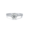 Exquisite 14k White Gold Plated 925 Sterling Silver Moissanite Ring