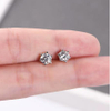 New Arrival Moissanite Gemstone Stud Earrings for Women Solid 925 Sterling Silver D Color