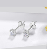 925 Sterling Silver 5A Cubic Zirconia Earrings Women's Jewelry Christmas Gift