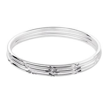 Three combination bracelets women's solid inlaid silver bracelet young jewelry