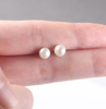 Minimalist Pearl Earrings 925 Sterling Silver Plated Fashion Earrings