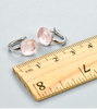 Light Pink Crystal 925 Sterling Silver Plated Fashion Earrings