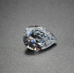 8*12mm Pear Cut Factory VVS Wholesale Price 3EX High Quality D Color Moissanite Synthetic Moissanite