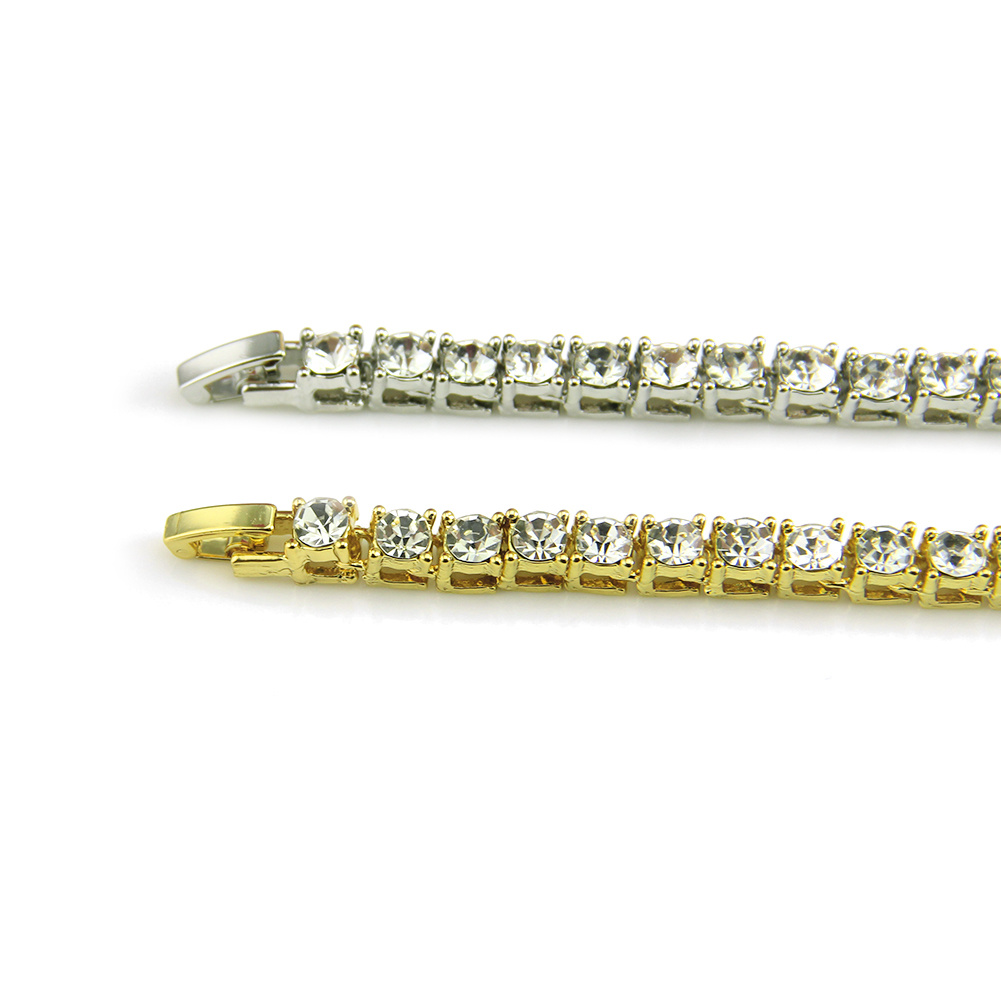 Custom New Diamond Tennis Bracelet with Spring Buckle