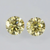 8.0-9.0mm Yellow High Quality DEF Round Brilliant Cut Moissanite for Jewellery Making