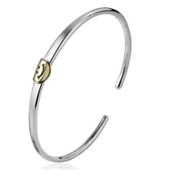 Lovely expression smiling face open bracelet ring women's fashion niche simple smile ring