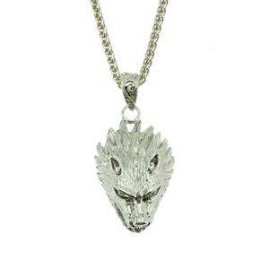 Hip Hop Head of a Wolfn Ecklace Pendant Fashion Jewelry