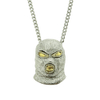 Hip Hop Counter Strike Headgear Silver Necklace