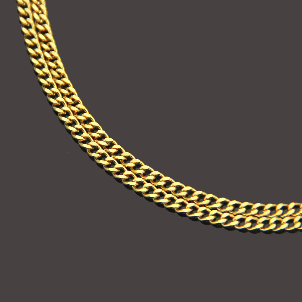 Hip Hop Long Chain Necklace Gold Chain Pendant