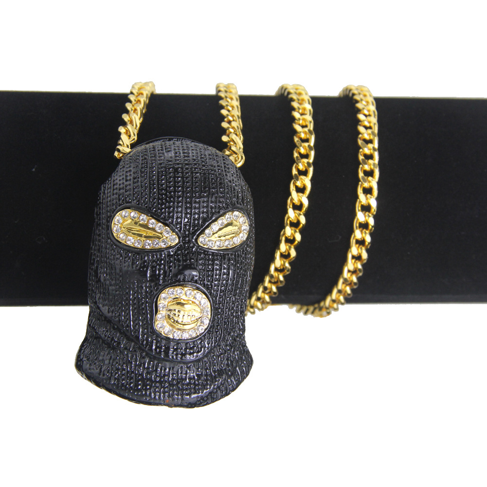 Hip Hop Counter Strike Headgear Black Necklace