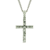 Hip Hop Religious Cross Ecklace Silver Pendant