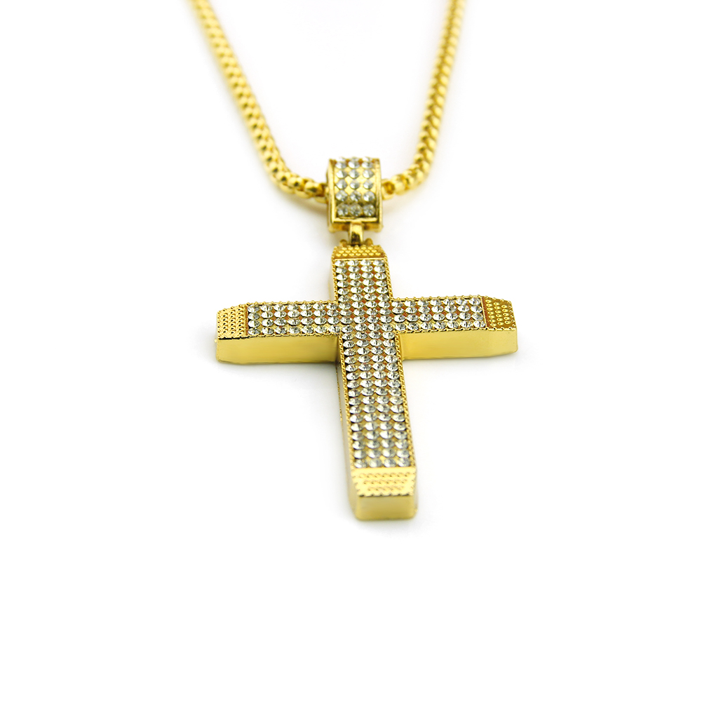 Hip Hop Religious Cross Ecklace Pendant