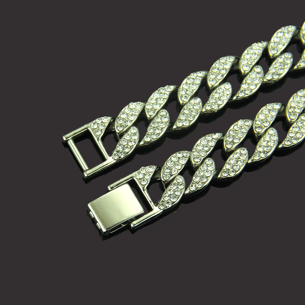 Hip Hop Silcer Plated Cuban Link