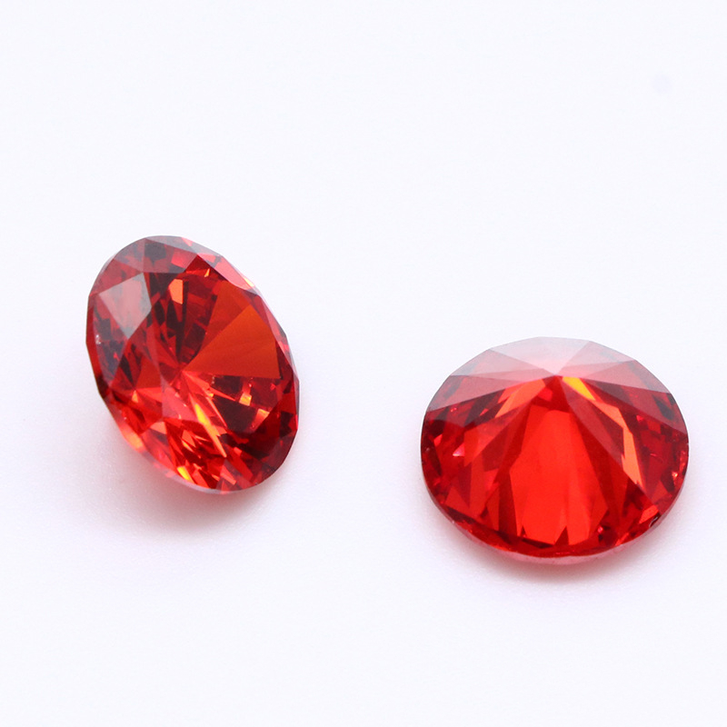 Factory Wholesale Laboratory High Quality Red Round Zircon