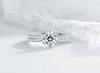 Elegant And Simple Mausoleum 925 Sterling Silver Plated Engagement Ring