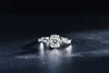 Women Moissanite Ring 1CT Gh Color S925 Diamond Jewelry Silver Wedding Rings