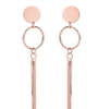 Lady Earrings 925 Sterling Silver Gold Plated Elegant Earrings