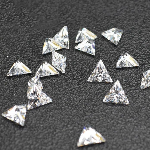 8.0mm Triangle Cut High Quality VVS Moissanite D Color 3EX Factory Wholesale Price Synthetic Moissanite