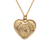 OEM Customized Fashion 925 Silver Jewelry Necklace Heart Shape Coin Hot Sale