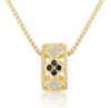 New S925 Silver Necklace Women's Fashion Flower Inlaid Diamond Personalized Simple Chain