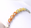 Spring New Petal Gem 925 Sterling Silver Fashion Bracelet