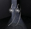 Simple and elegant female accessories 925 Sterling Silver Gold Plating Earrings