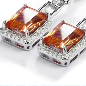 Sterling Silver Pendant Earrings 925 Women's Business Jewelry