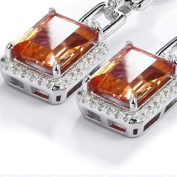 Sterling Silver Pendant Earrings 925 Women's Business Jewelry