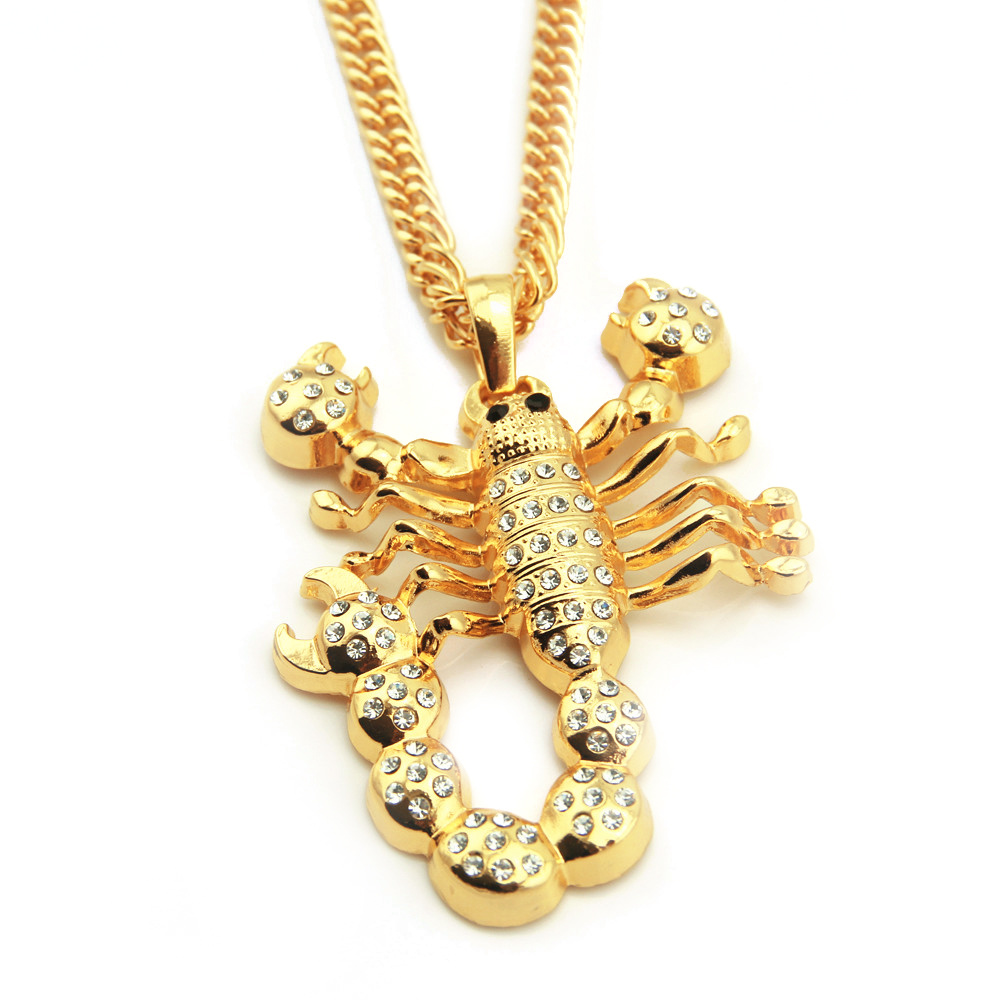 Hip Hop Scorpion Necklace Pendant Fashion Jewelry