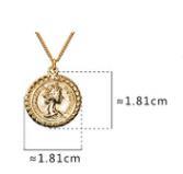 OEM Customized Wholesale Fashion 925 Silver Jewelry Necklace Head Coin