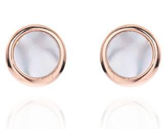 Extremely Simple Style Round 925 Sterling Silver Gold-plated Personalized Earrings