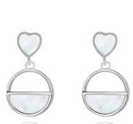 Simple Round Design 925 Sterling Silver Gold-plated Capable Earrings