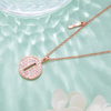 Alphabetic series I Lovely Rose Gold Necklace