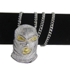 Hip Hop Counter Strike Headgear Silver Necklace