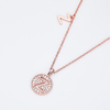 Alphabetic series Z Lovely Rose Gold Necklace